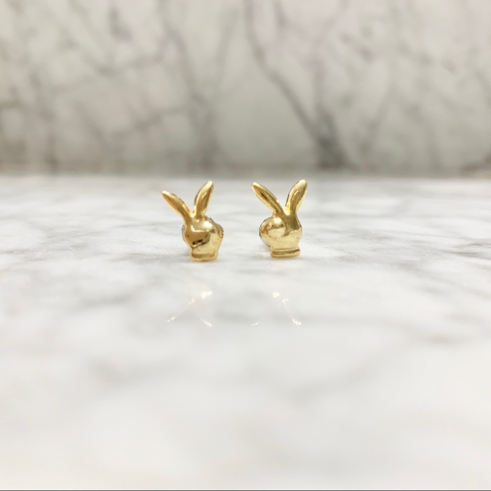 💎3/$30💎 Bunny Gold Earrings Dainty NWT
